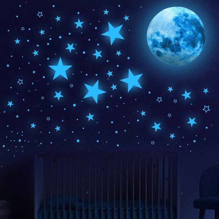 1008Pcs Glow In The Dark Stars, For Kids Boys Bedroom Living Room