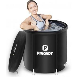 Large Ice Bath Tub for Athletes - Effortless Installation and Equipped