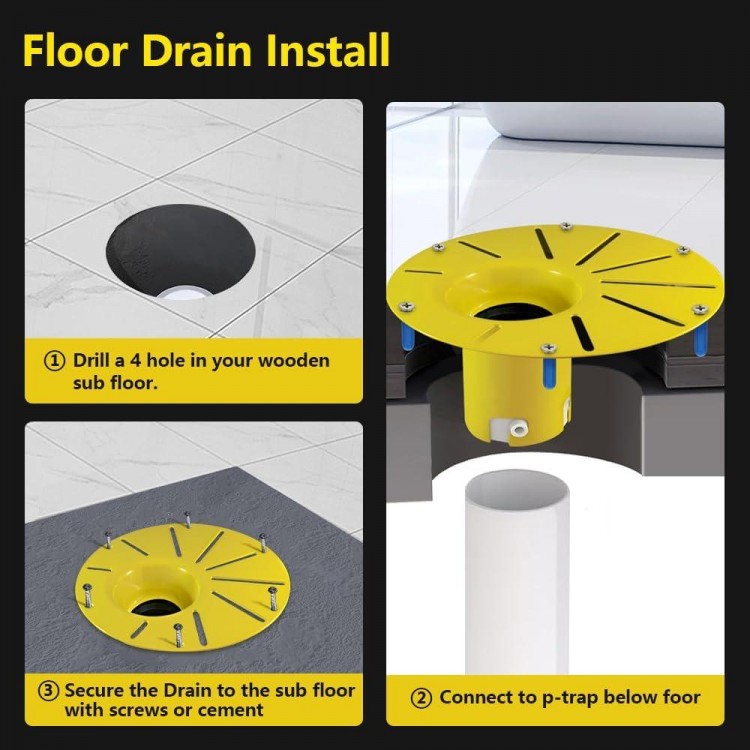 Freestanding Tub Drain Rough-In Kit For Free Standing Bathtub