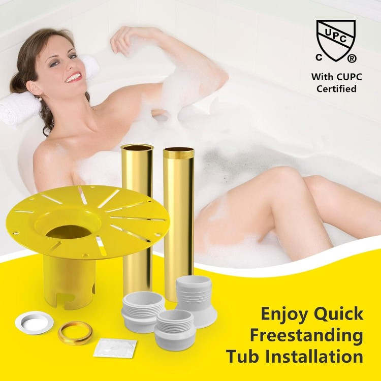 Freestanding Tub Drain Rough-In Kit For Free Standing Bathtub