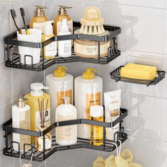 Shower Caddy, Shower Organizer with Soap Holder, Corner Shower Caddy