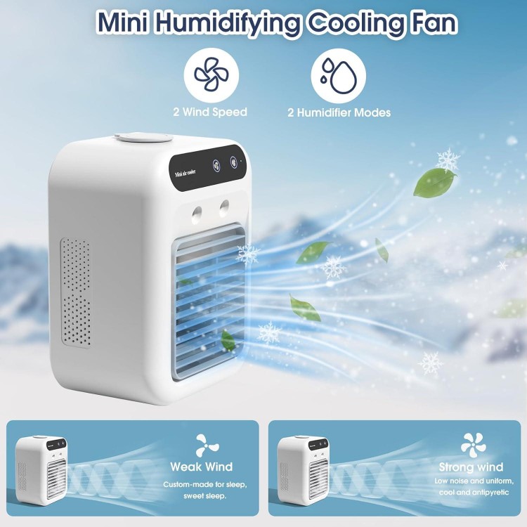 Portable Air Conditioners, 25W Rechargeable Mini Air Conditioner