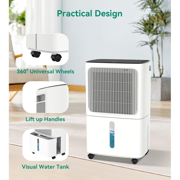 2,500 Sq.Ft Dehumidifier for Basement with Drain Hose,for Home,Bathroom