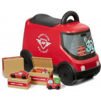 Radio Flyer Delivery Van Ride On Toy for Kids