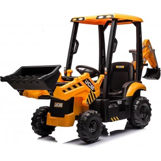 12V Ride on Excavator, Kids Ride on Car with Remote Control, Yellow