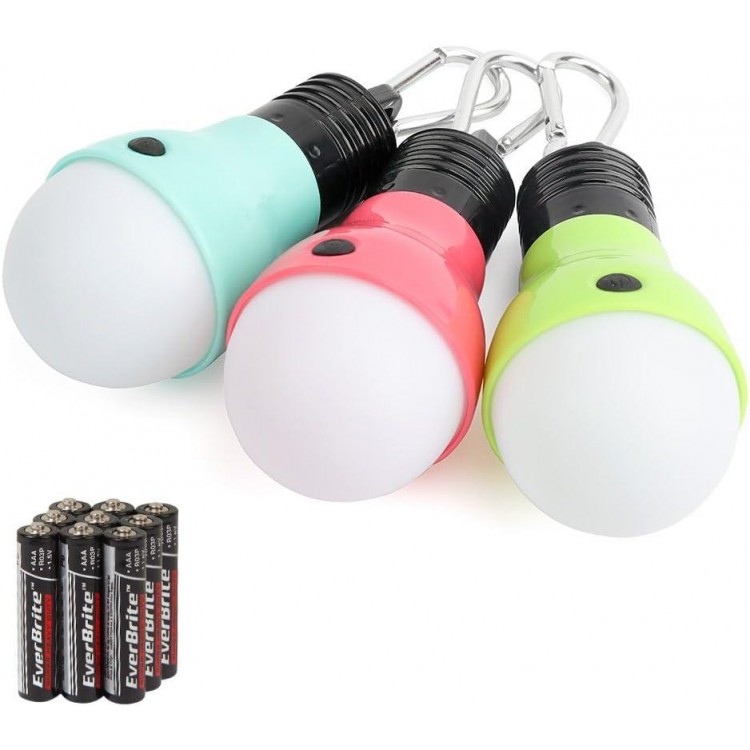 3-Pack Camping Lights - 3 Lighting Modes