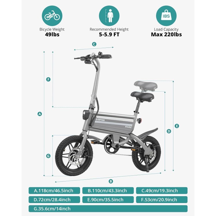 14 Electric Bike, Max Range 25Miles