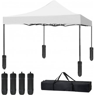 Pop Up Canopy Tent 10x10, Anti-UV,Straight Leg and Easy up Sun Shelter