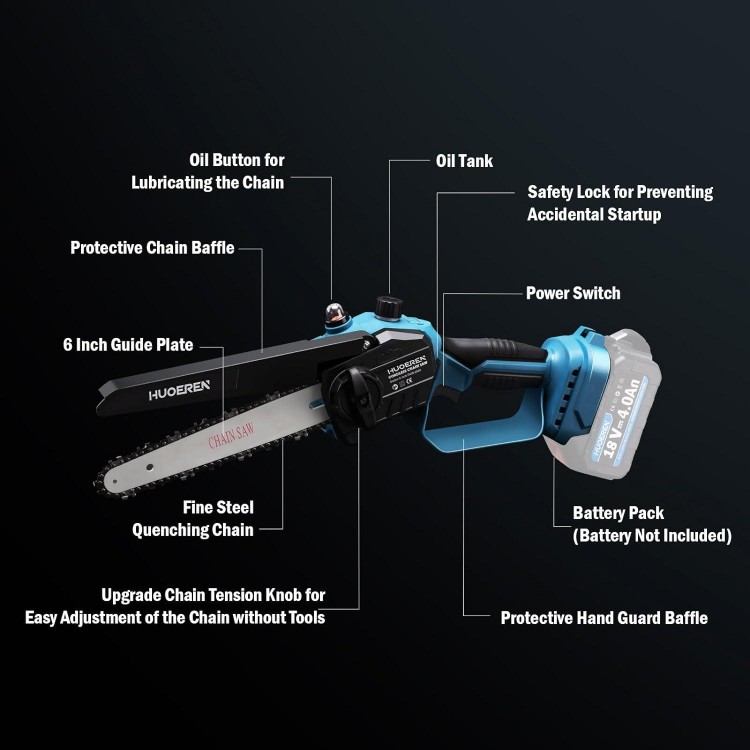 Cordless Mini Chainsaw Compatible With Makita 18v Battery