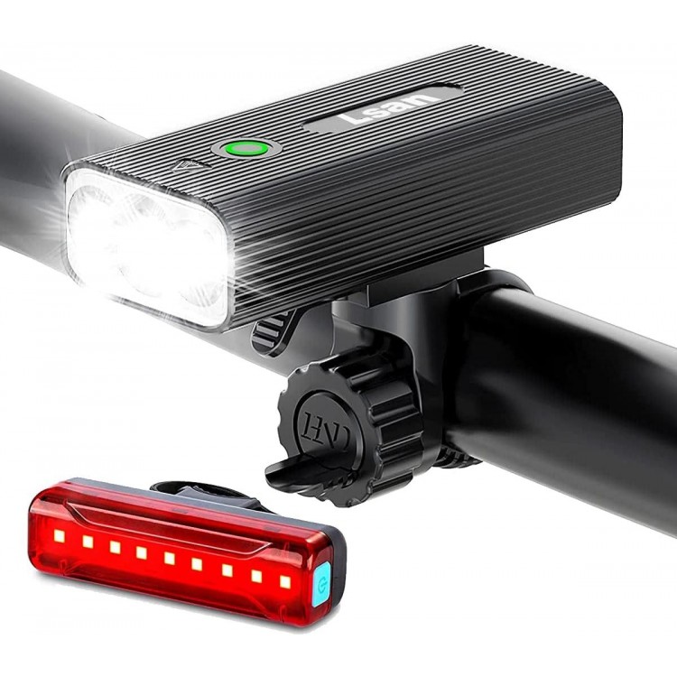 1200 Lumens Bike Lights Front and Back