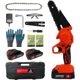 6 Inch Mini Chainsaw Cordless,Portable Electric Power Chainsaw Cordless