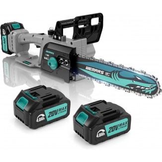 20V Brushless Cordless Chainsaw 12-Inch ElectricChainsaw Battery Powered