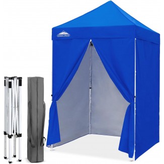 5x5 Instant Canopy with 4-Side Wall Panels, Small Pop up Portable Canopy Tent