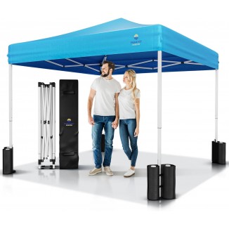Heavy Duty Pop Up Canopy Tent with UV Protection 3 Adjustable Heights