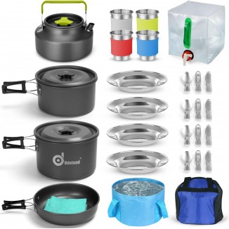 29pcs Camping Cookware Mess Kit