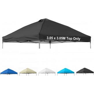 10x10 Canopy Replacement Top Cover,Pop Up Canopy Tent Top with Air Vent Ropes