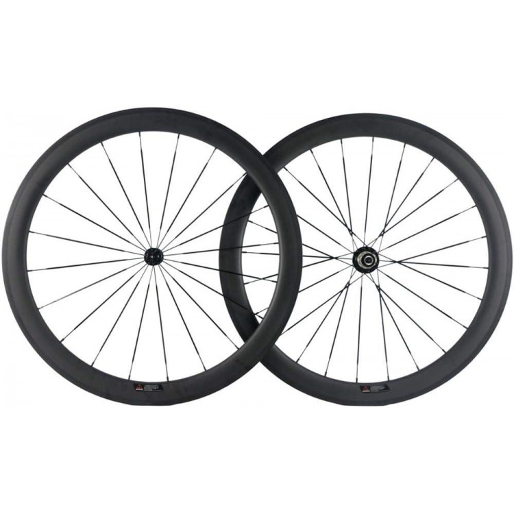 25mm U-Shape Wheel + 50mm Carbon Fiber Bike Wheelset 700c Clincher