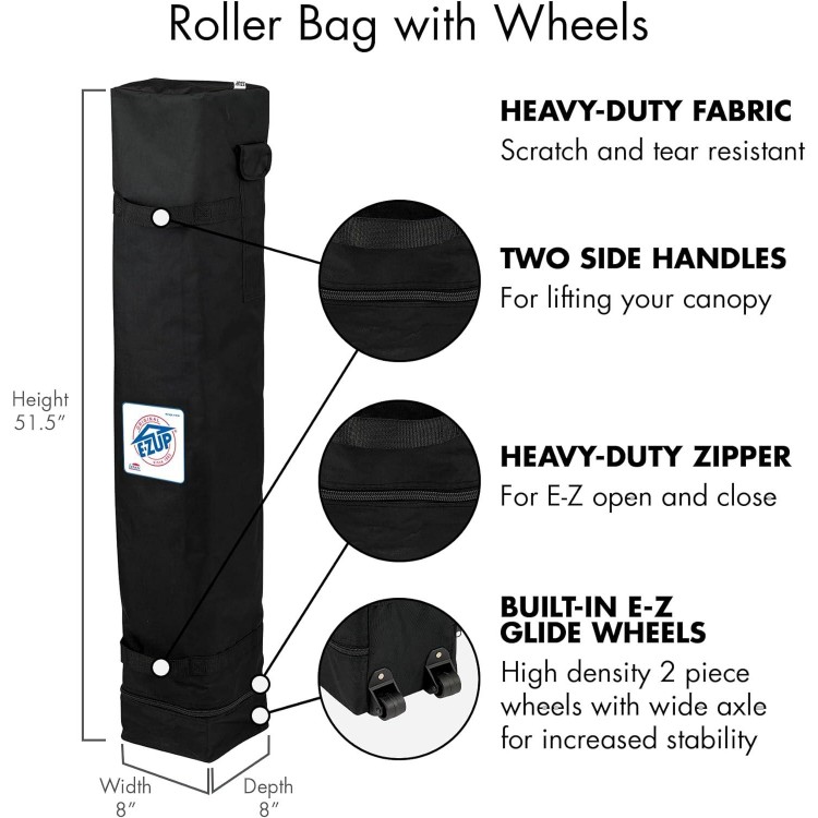 10' X 10', Roller Bag, 4-Piece Spike Set,Instant Canopy Shelter Tent