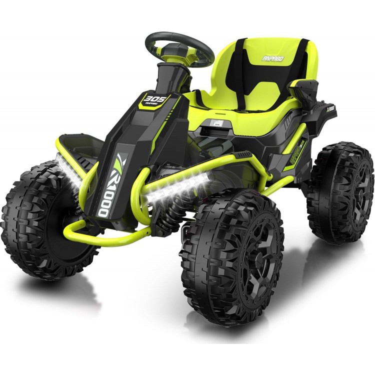 24V 4x4 Ride On Toy For Big Kids, Green