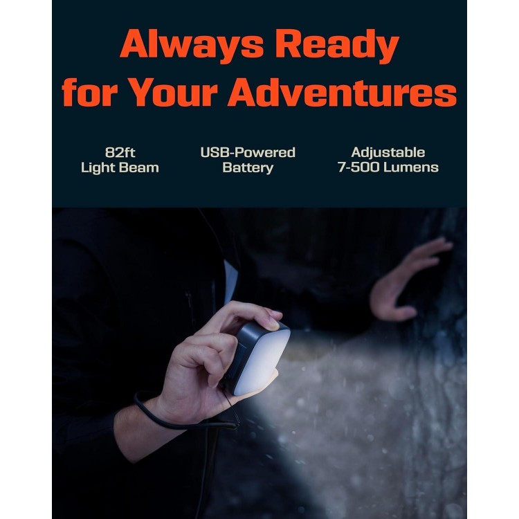Camping Lantern - Adjustable Lighting - Emergency Lantern w/ USB-C Charging Port