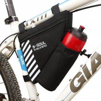 Bike Bag with Water Bottle Holder - Black