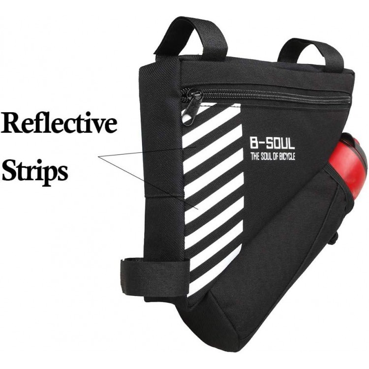 Bike Bag with Water Bottle Holder - Black