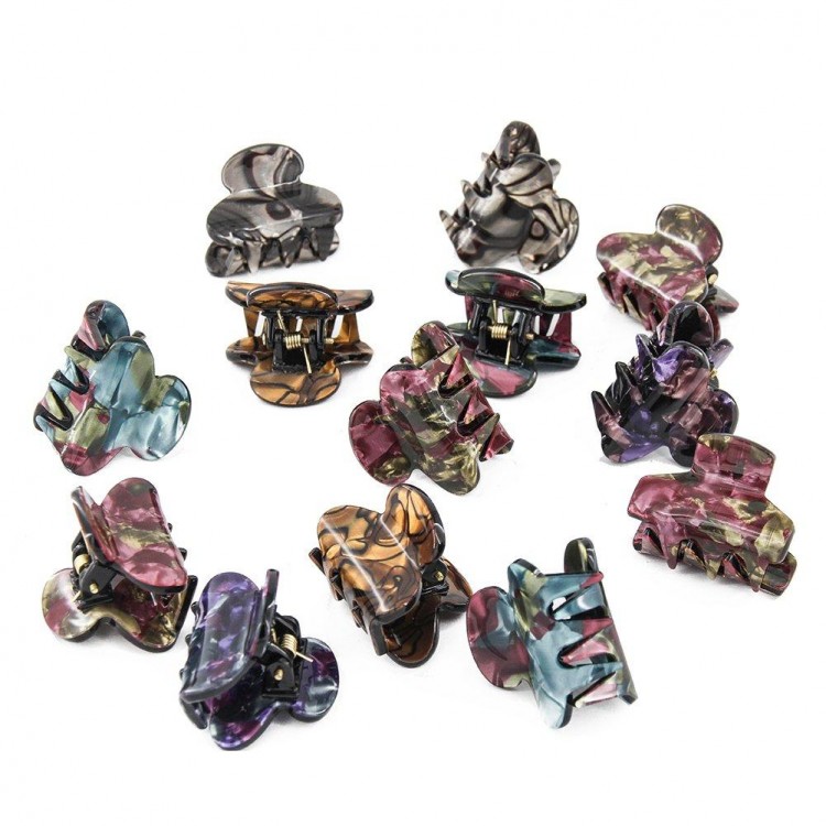 1.2 Inch Small Hair Clips Plastic Hairs Claws Barrette Small Hairpin Clamps