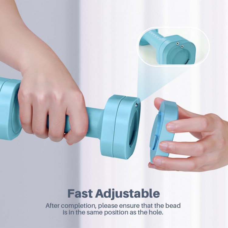 Adjustable Dumbbell Set of 2, 4 in 1 Free Weights Dumbbells Set for Women