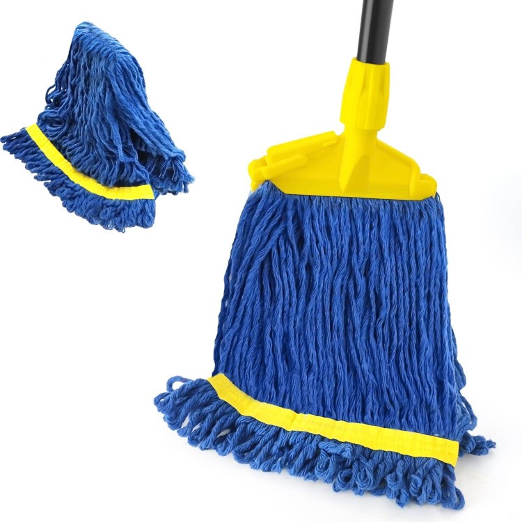 String Mop for Floor Cleaning Heavy Duty, 57 inches Cotton Mop