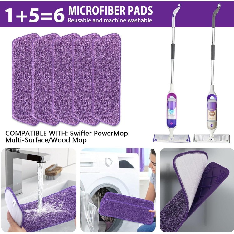 Microfiber Spray Mop for Floor Cleaning Dry Wet Dust Mop