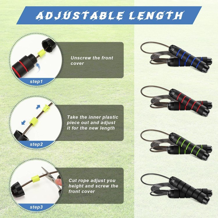 12 Pieces Jump Ropes for Fitness