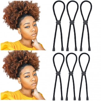 6PCS New Adjustable Hair Ties Long Headband