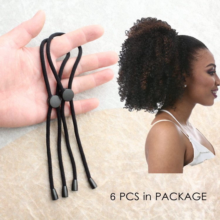 6PCS New Adjustable Hair Ties Long Headband
