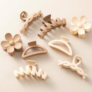 Flower Claw Clips for Thick Hair,Non-Slip Hair Accessories with Multi-Styles