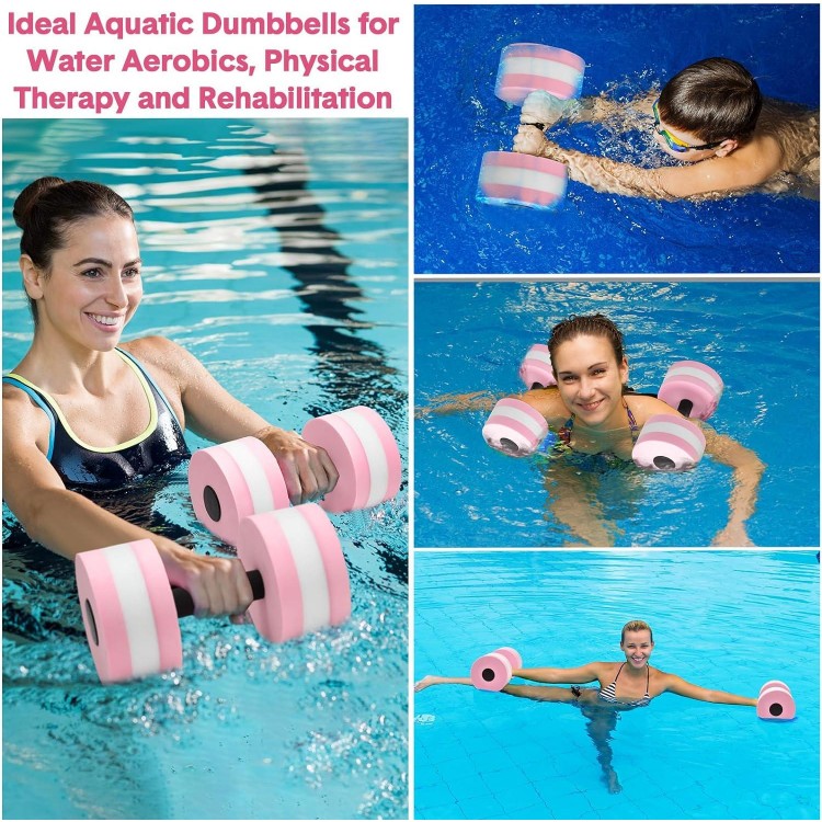 Aquatic Exercise Set Including 2 Ankle Swimming Weights 2 Lightweight Aquatic