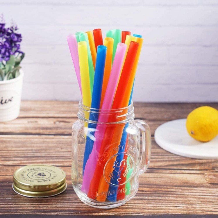 100 Pcs Jumbo Smoothie Straws