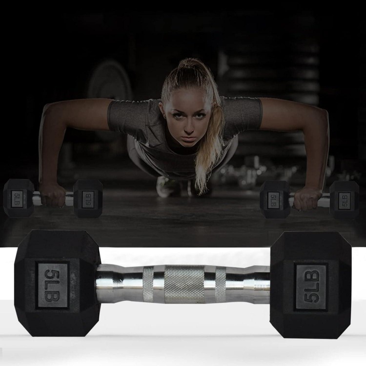 Hex Dumbbells Weight Lifting Equipment Hand Weight Set,Exercise & Fitness