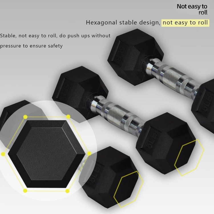 Hex Dumbbells Weight Lifting Equipment Hand Weight Set,Exercise & Fitness