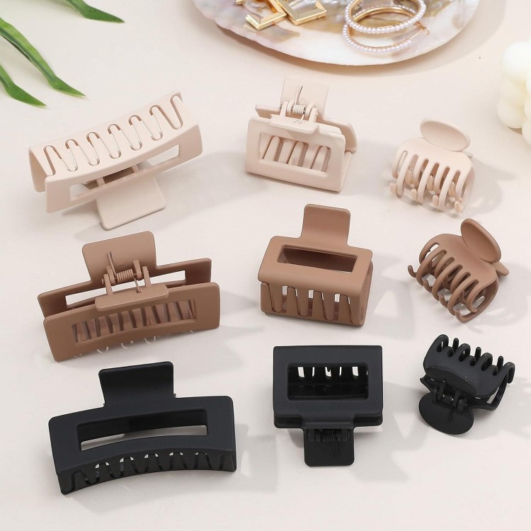 Medium Claw Clips Hair Clips for Women Rectangle Claw Clips for Thick Hair