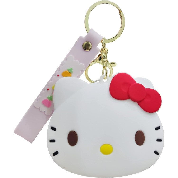 Coin Bag Mini Pouch KeyChain Cartoon Animal Silicone Coin Purse with Zipper