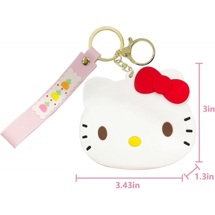 Coin Bag Mini Pouch KeyChain Cartoon Animal Silicone Coin Purse with Zipper