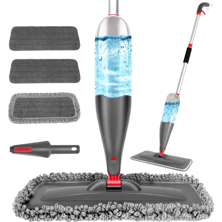 Spray Mop for Floor Cleaning with 3pcs Washable Pads