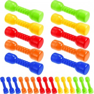 50 Pcs Kids Plastic Hand Dumbbells Children Hand Dumbbells Exercise Fitness