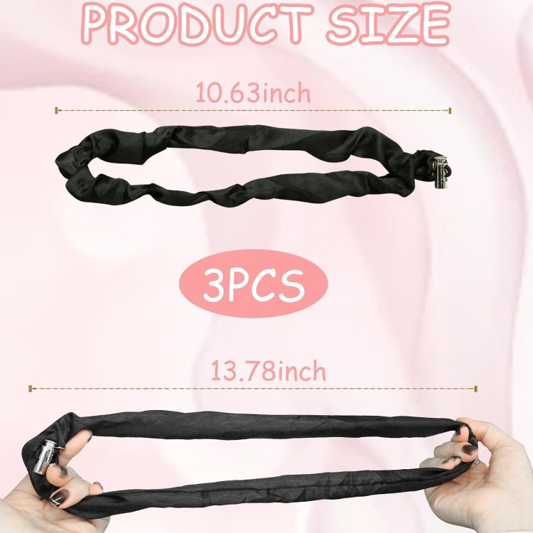 3Pcs Silk Hair Ties Silk Scrunchies for Hair