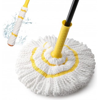 Self-Wringing Twist Mop for Floor Cleaning, 57-inch