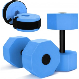 Water Dumbbells Set for Pool Weights, Aquatic Exercise Dumbbells