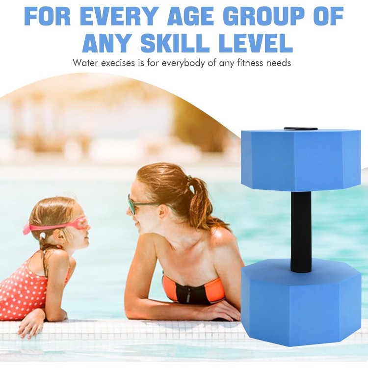 Water Dumbbells Set for Pool Weights, Aquatic Exercise Dumbbells