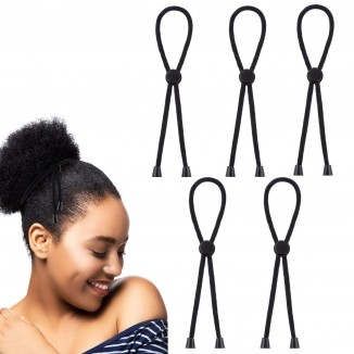 5 Pcs Afro Puff Hair Ties Drawstring Ponytail Hairbands