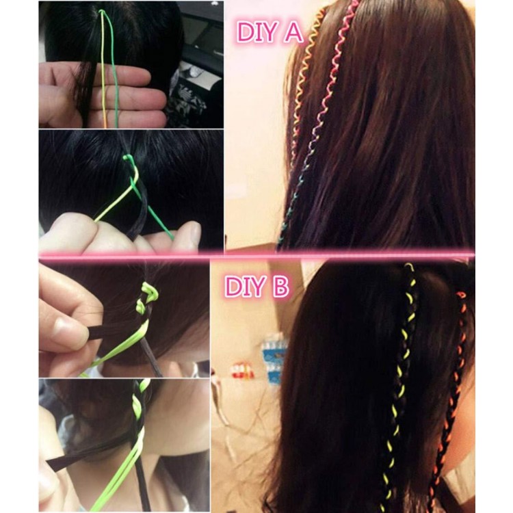 20pcs 39 DIY Colorful Hair Braiding Yarn