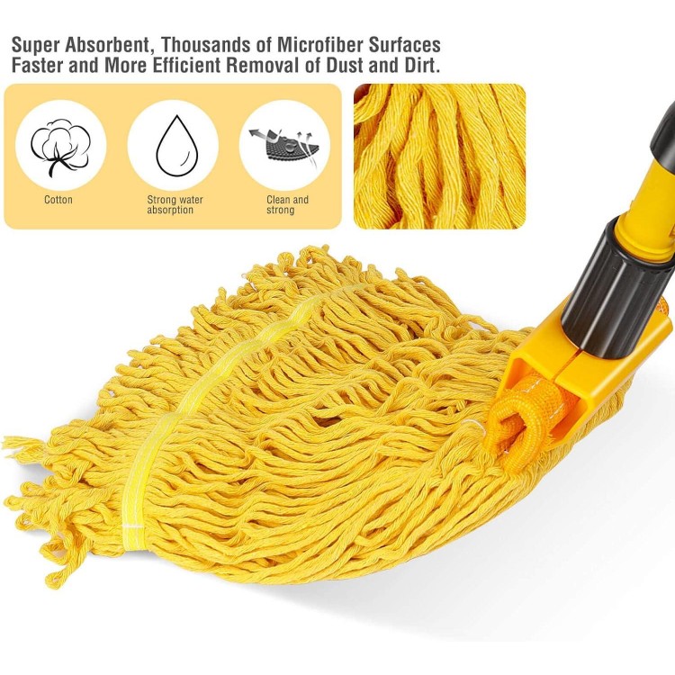 Commercial Mop, Looped-End String Industrial Mop